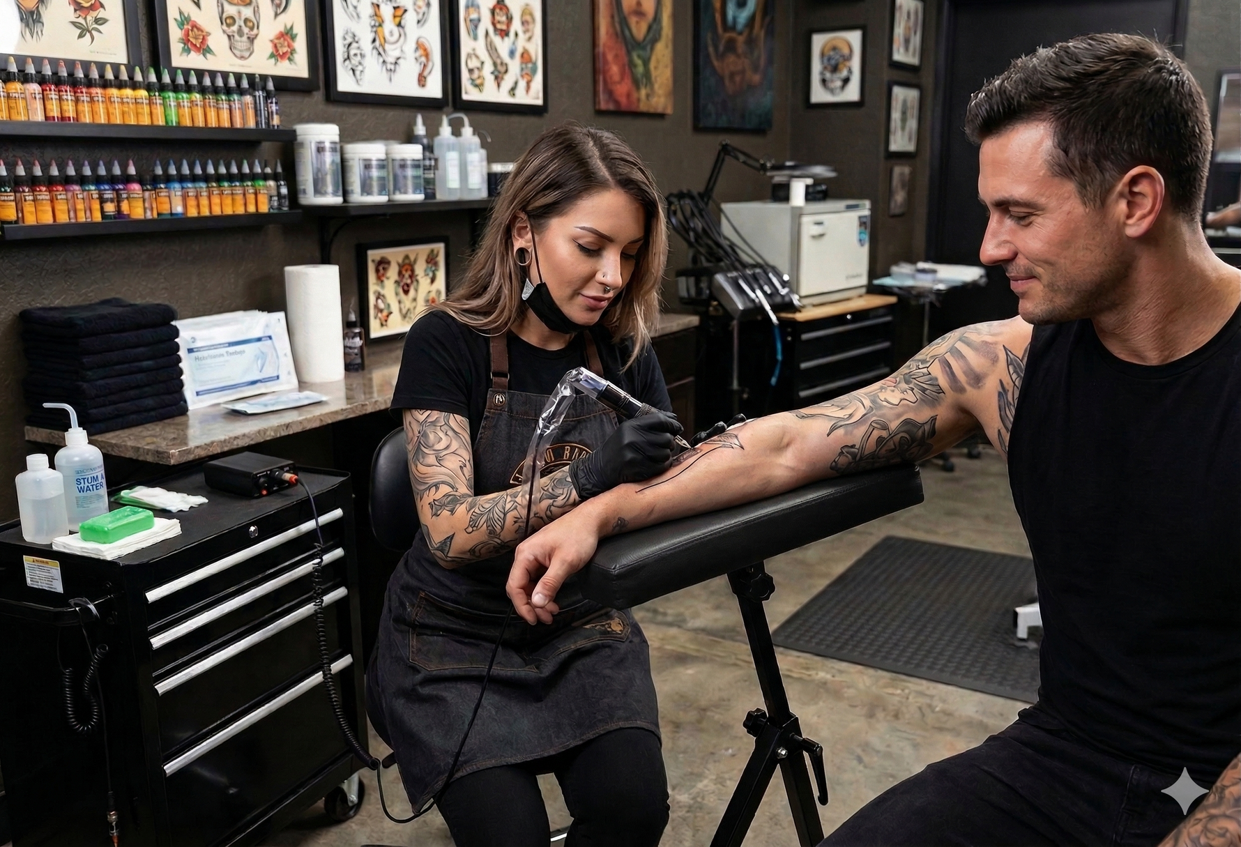 InkBed™ Basics Tilt-Adjust Tattoo Armrest & Legrest