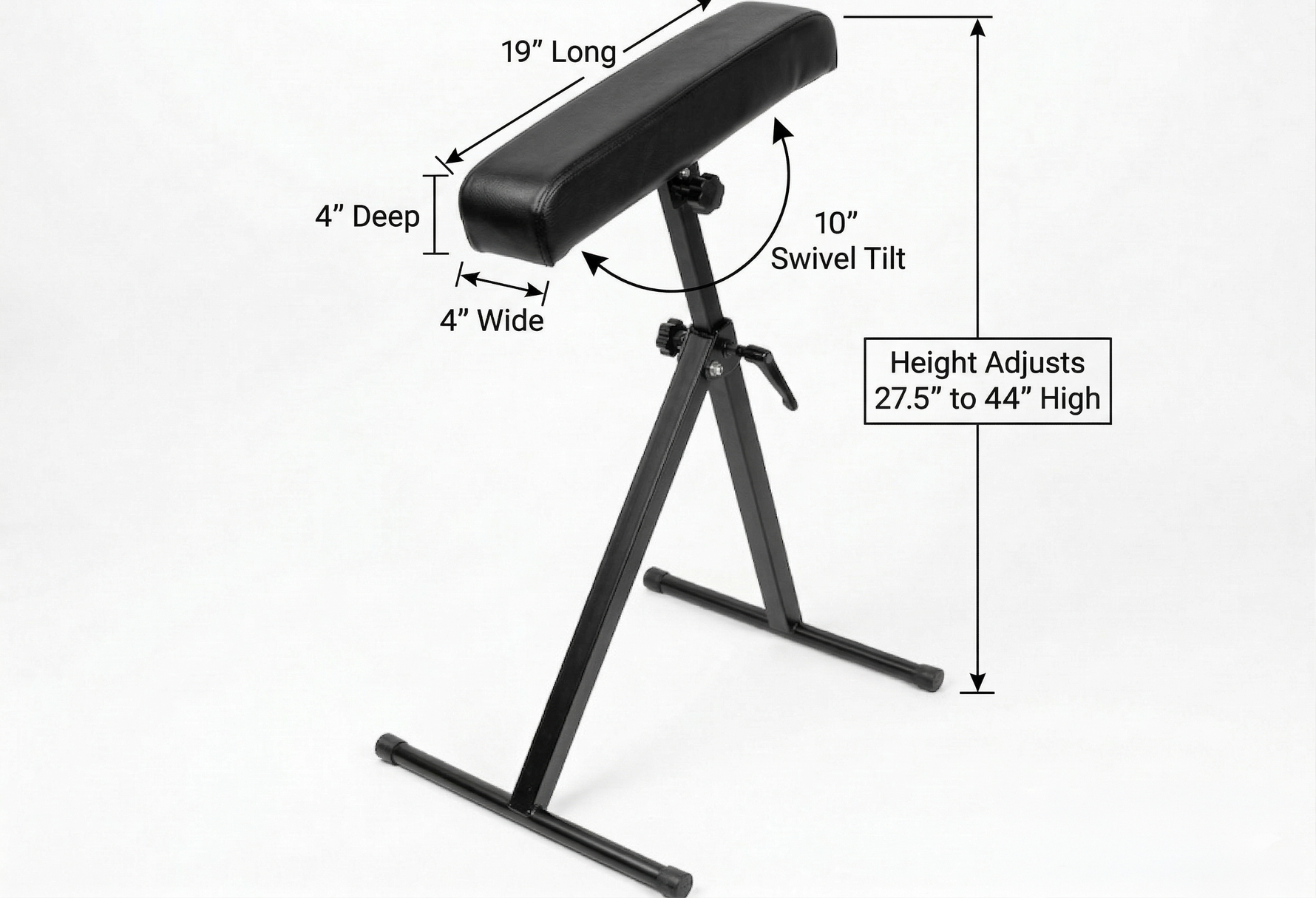 InkBed™ Basics Tilt-Adjust Tattoo Armrest & Legrest