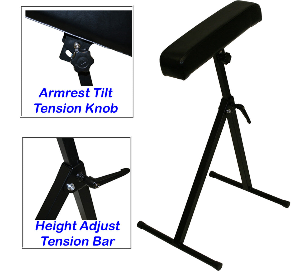 InkBed™ Basics Tilt-Adjust Tattoo Armrest & Legrest