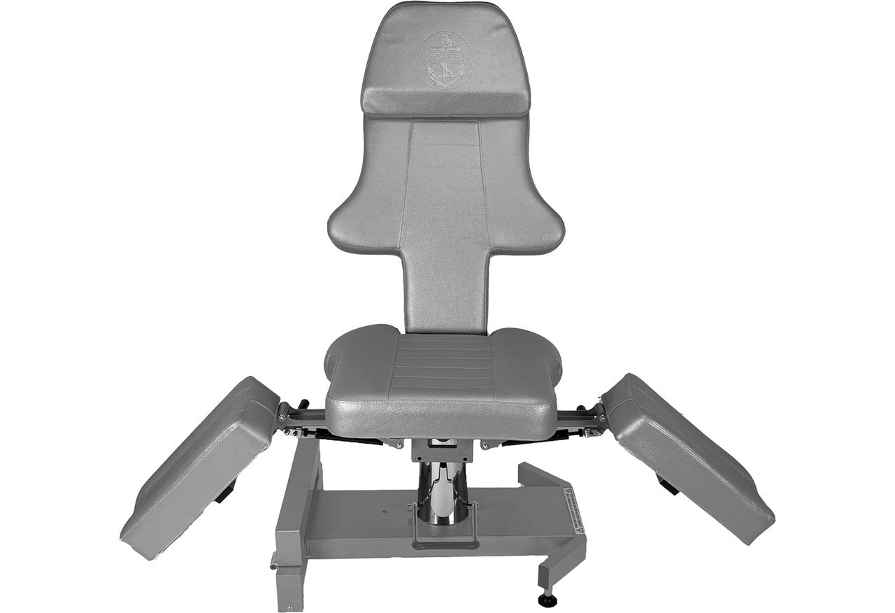 InkBed New Patented Electric Hydraulic Tattoo Bed Client Massage Table Chair (GRY)