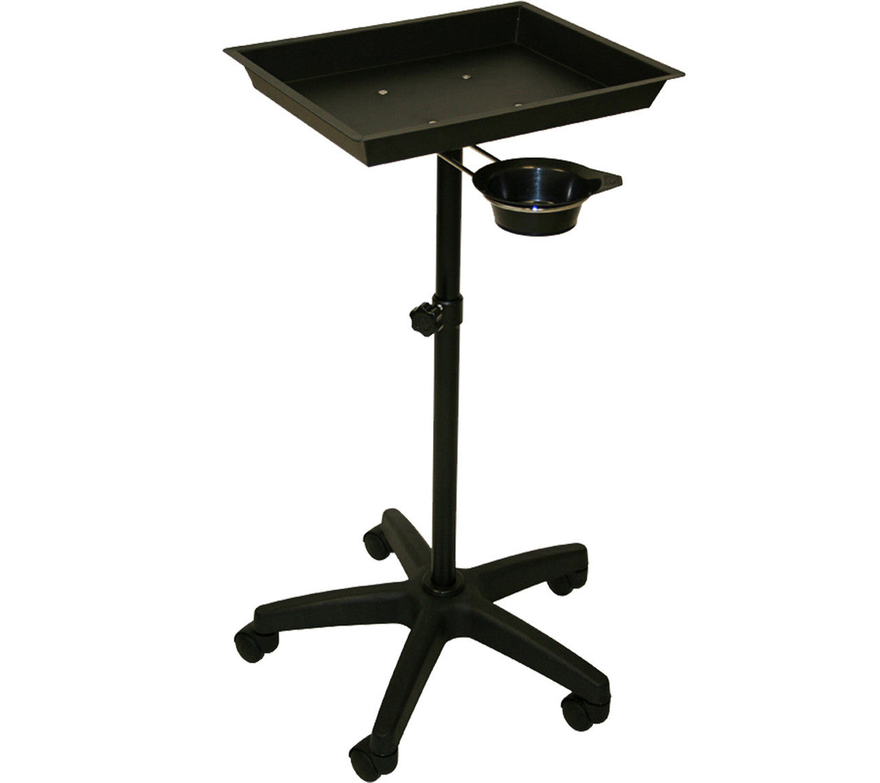 Black Steel All Purpose Tray with Removable Utility Cup