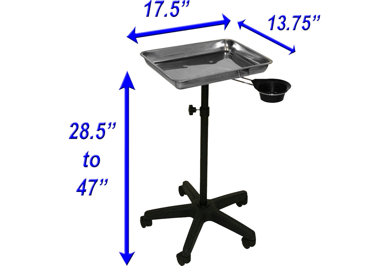 Stainless Steel Finish All Purpose Tray with Removable Utility Cup
