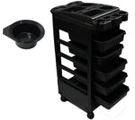 Ultra-Light Durable PVC 5-Drawer Rolling Workstation