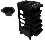 Ultra-Light Durable PVC 5-Drawer Rolling Workstation