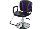 Reclining Tattoo Chair with Purple Accents - Sale!