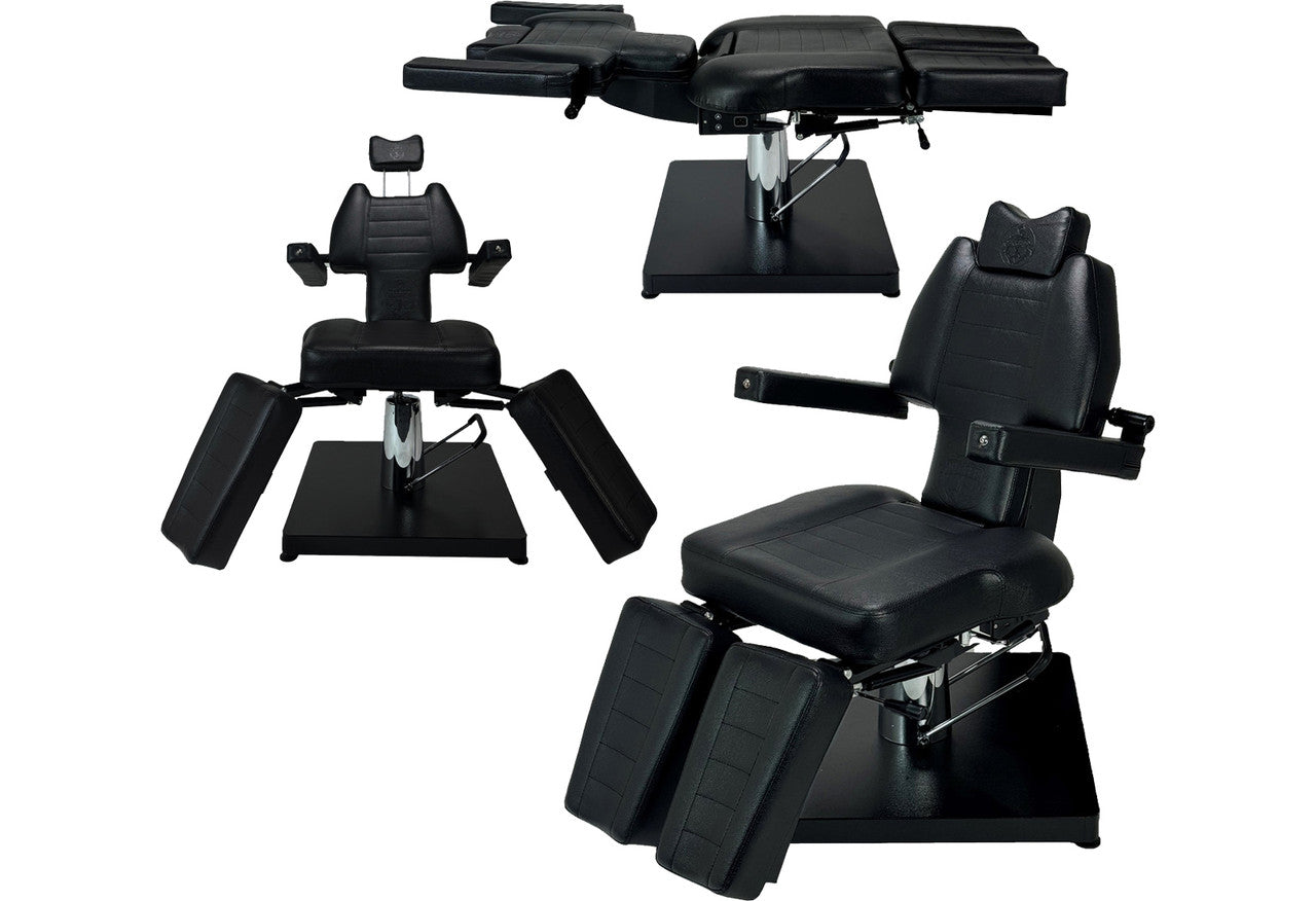 InkChair™ Electric Hydraulic Adjustable Client Chair Bed, Lies Fully Flat