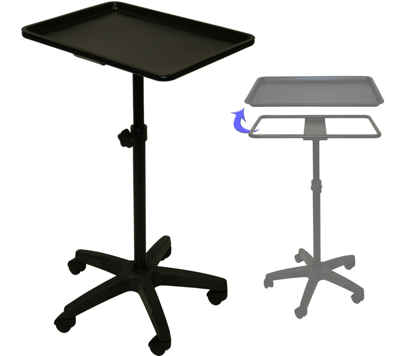 XL Steel Mayo Instrument Stand (Black or Polished)