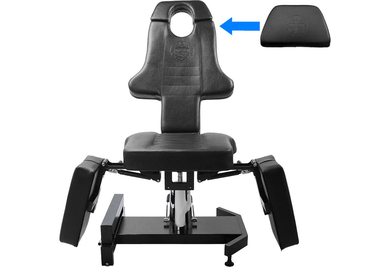 InkBed New Patented Electric Hydraulic Tattoo Bed Client Massage Table Chair (BLK)