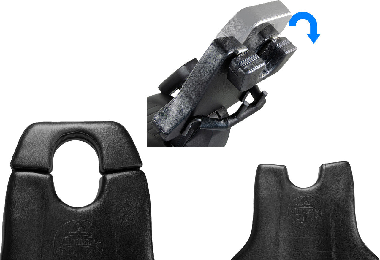 InkBed New Patented Electric Hydraulic Tattoo Bed Client Massage Table Chair (BLK)