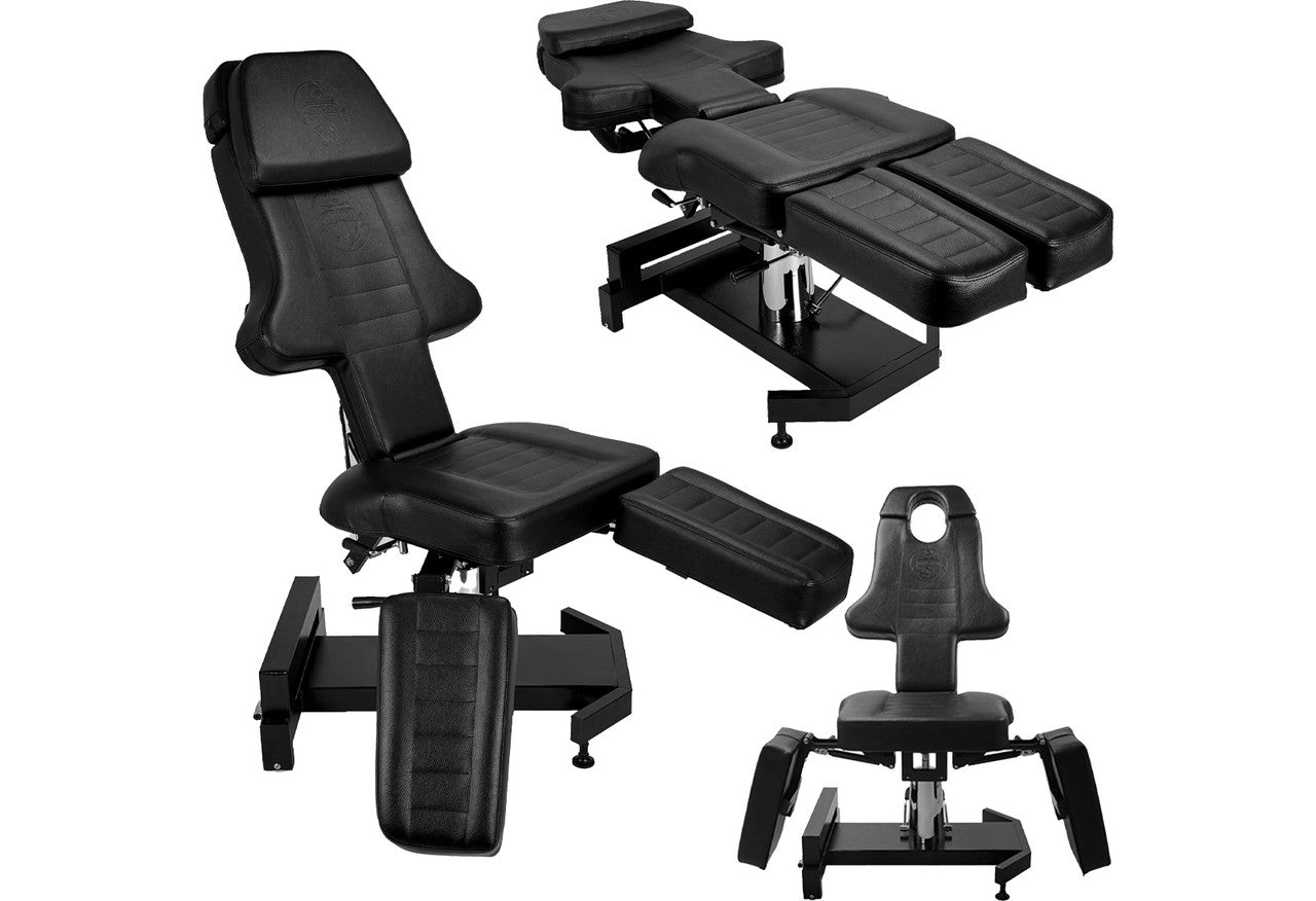 InkBed™ Hydraulic Lift Client Chair & Bed (BLK)