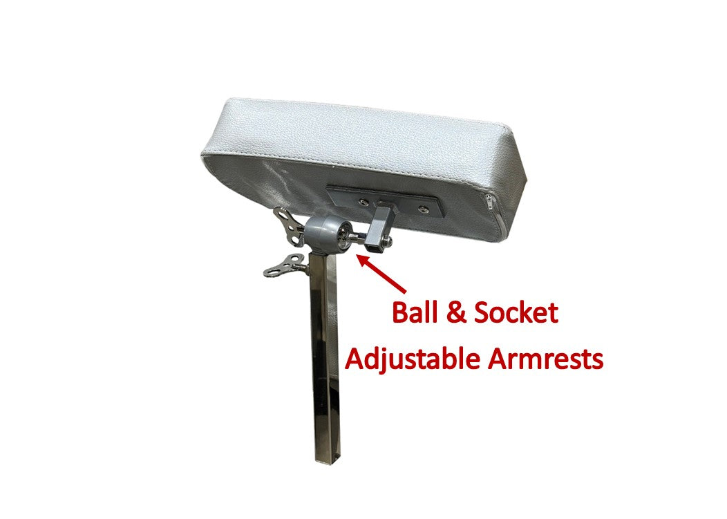 Grey InkBed™ Adjustable Armrest Upgrade (2 Arms) Option [+ $114]