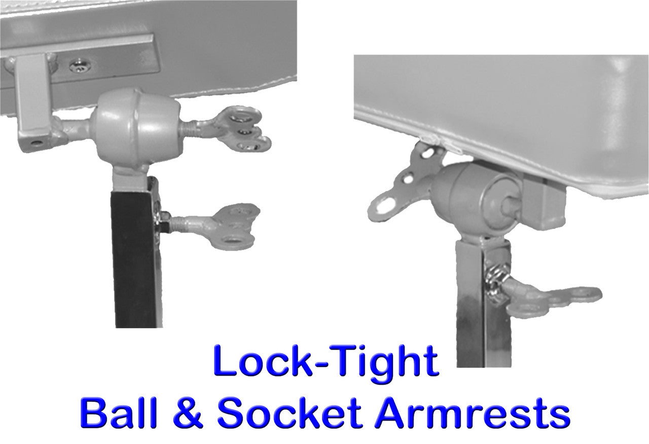 InkBed™ Adjustable Armrest Add-On Accessory (2 Arms) Fits all models of InkBed - Grey