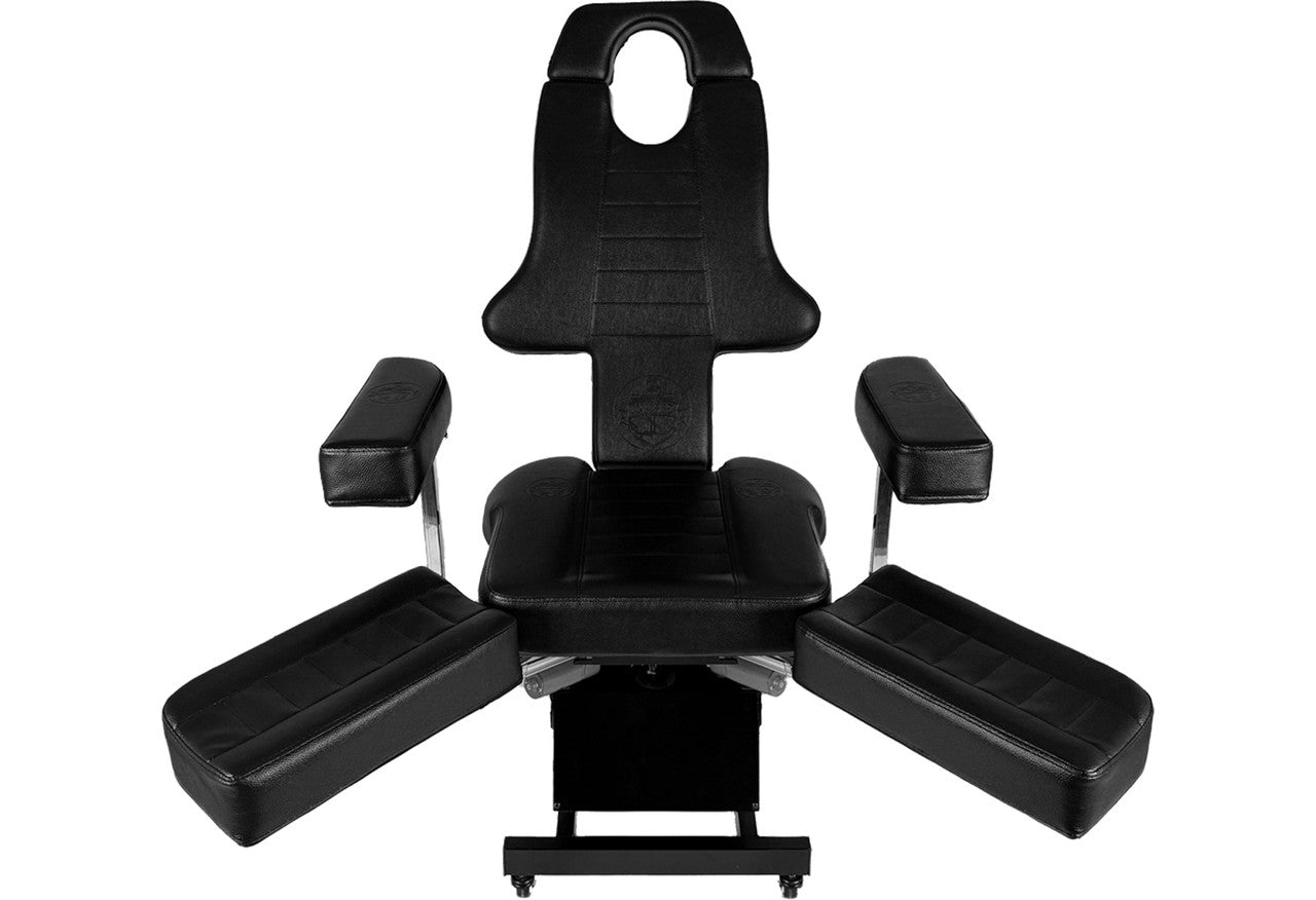 InkBed New Patented Fully Electric Tattoo Bed Client Massage Table Chair (BLK)