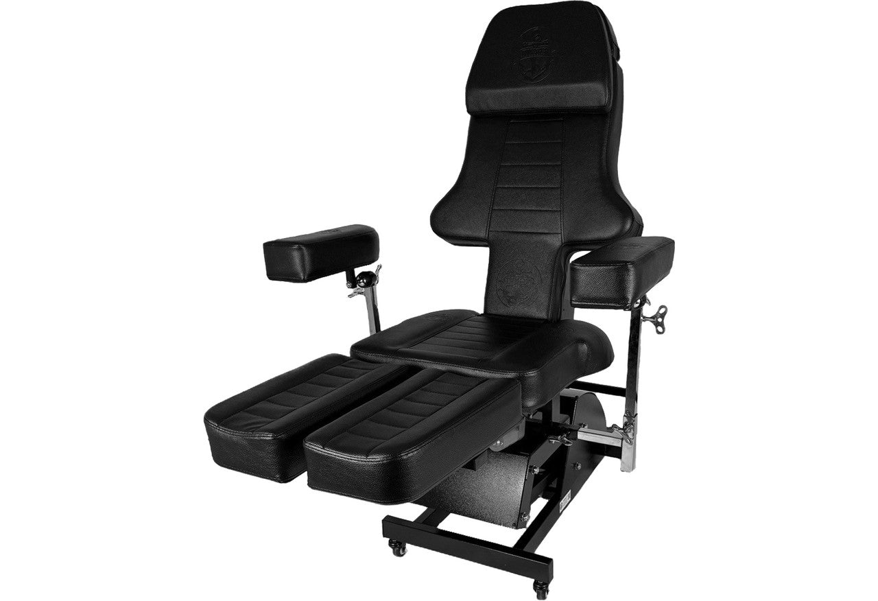 InkBed New Patented Fully Electric Tattoo Bed Client Massage Table Chair (BLK)