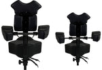 InkStool™ Patented Ergonomic Artist Chair Stool and Straddle Seat with Back Support (BLK)