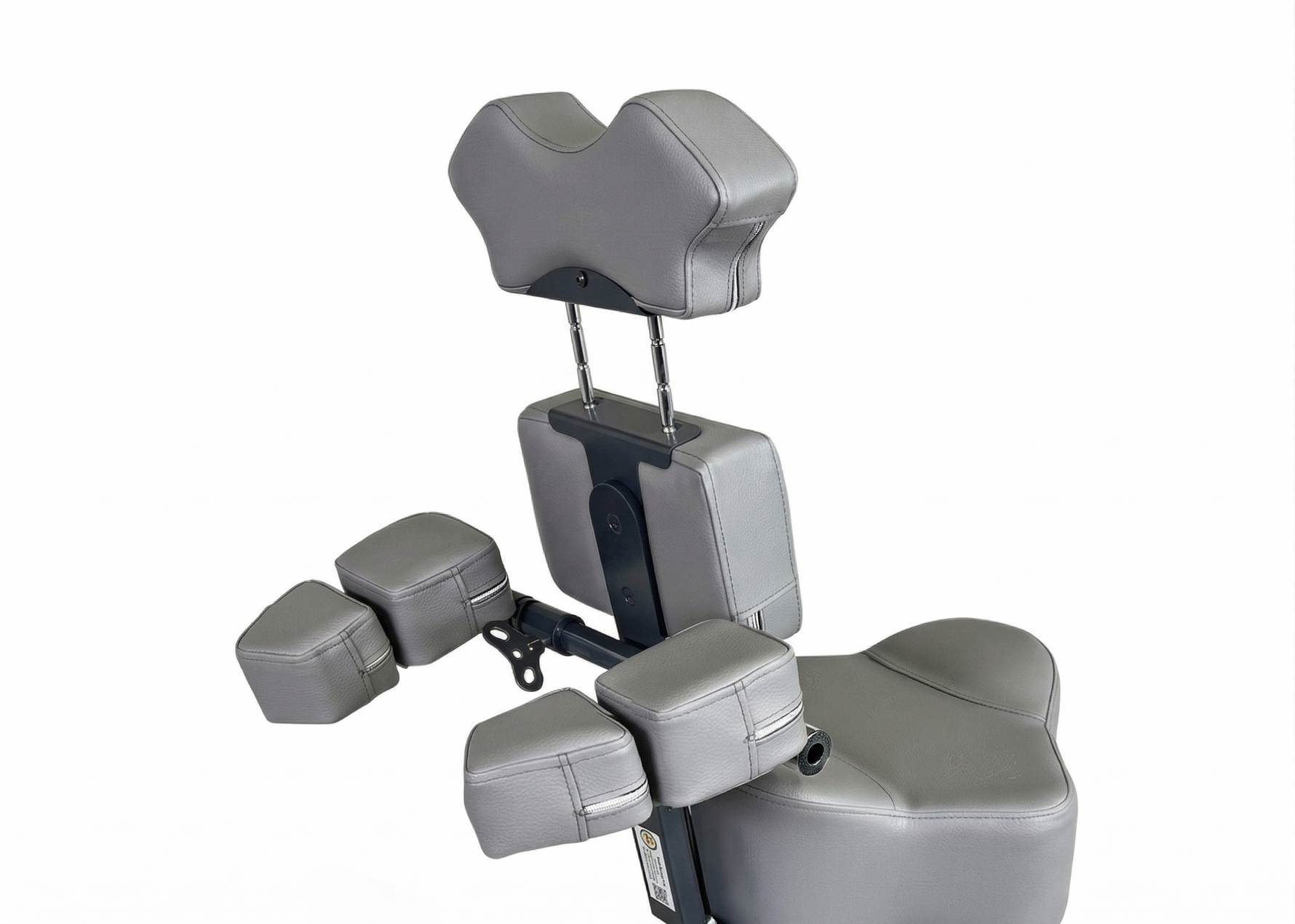 InkStool™ Patented Ergonomic Artist Chair Stool and Straddle Seat with Back Support (GREY)