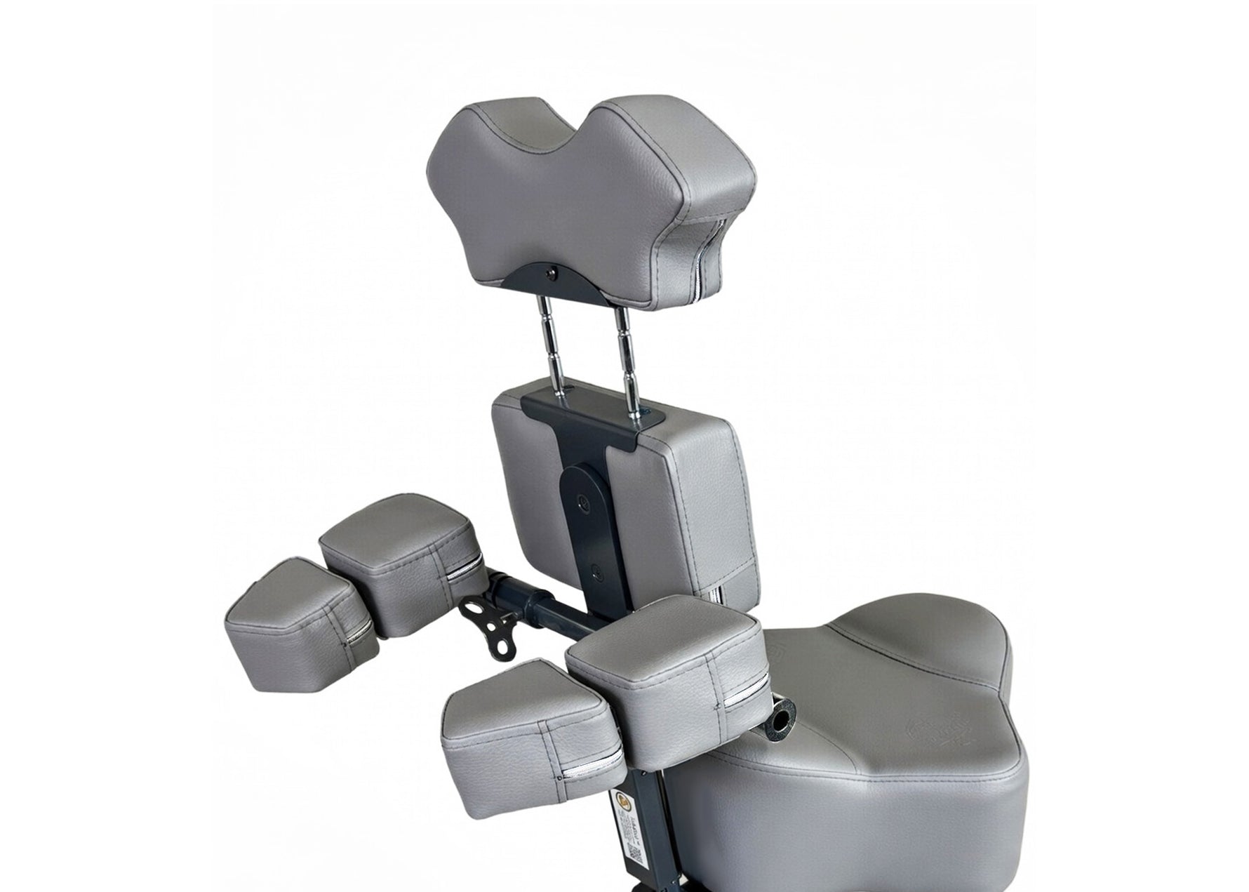 InkStool™ Patented Ergonomic Artist Chair Stool and Straddle Seat with Back Support (GRY)