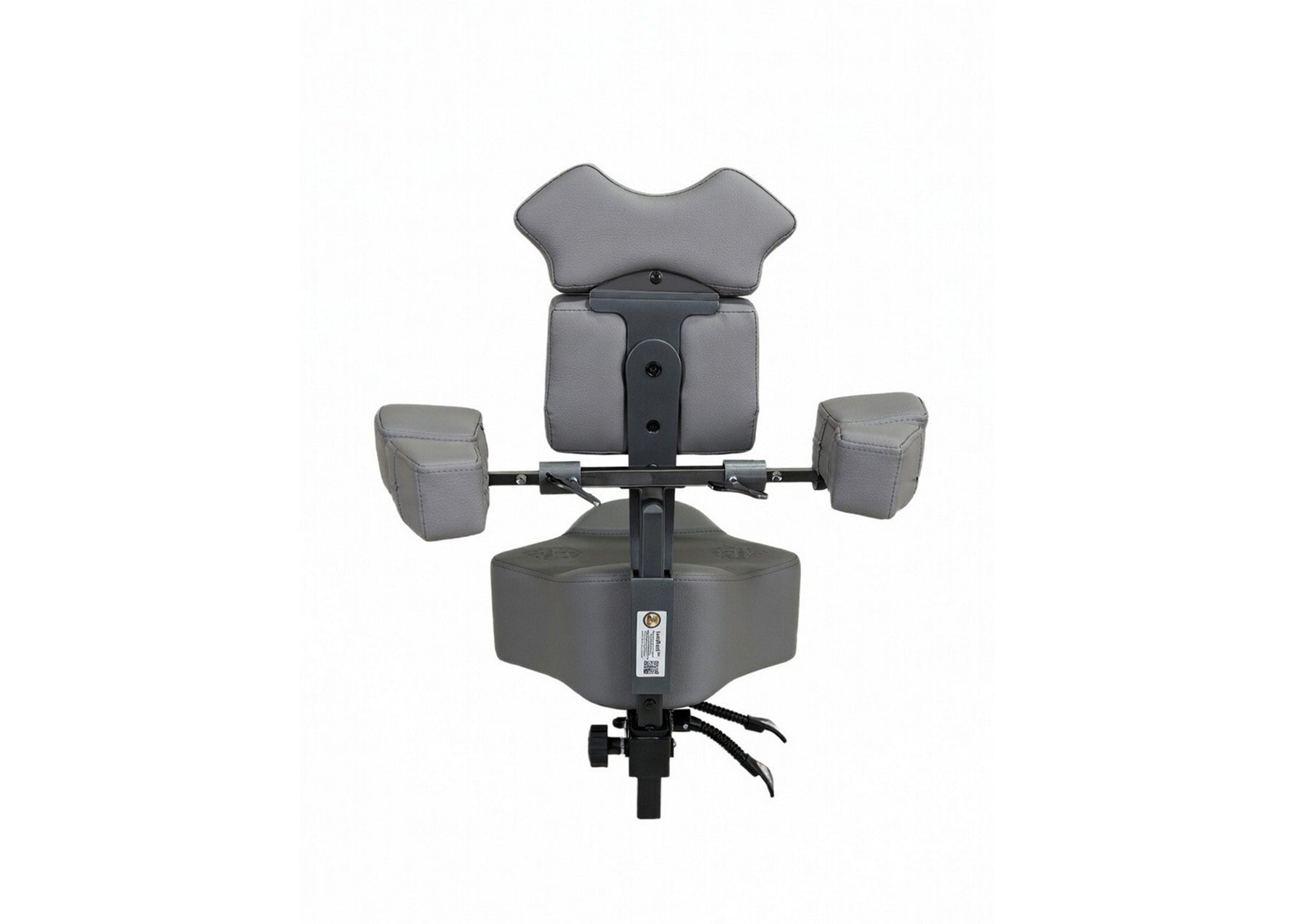 InkStool™ Patented Ergonomic Artist Chair Stool and Straddle Seat with Back Support (GRY)