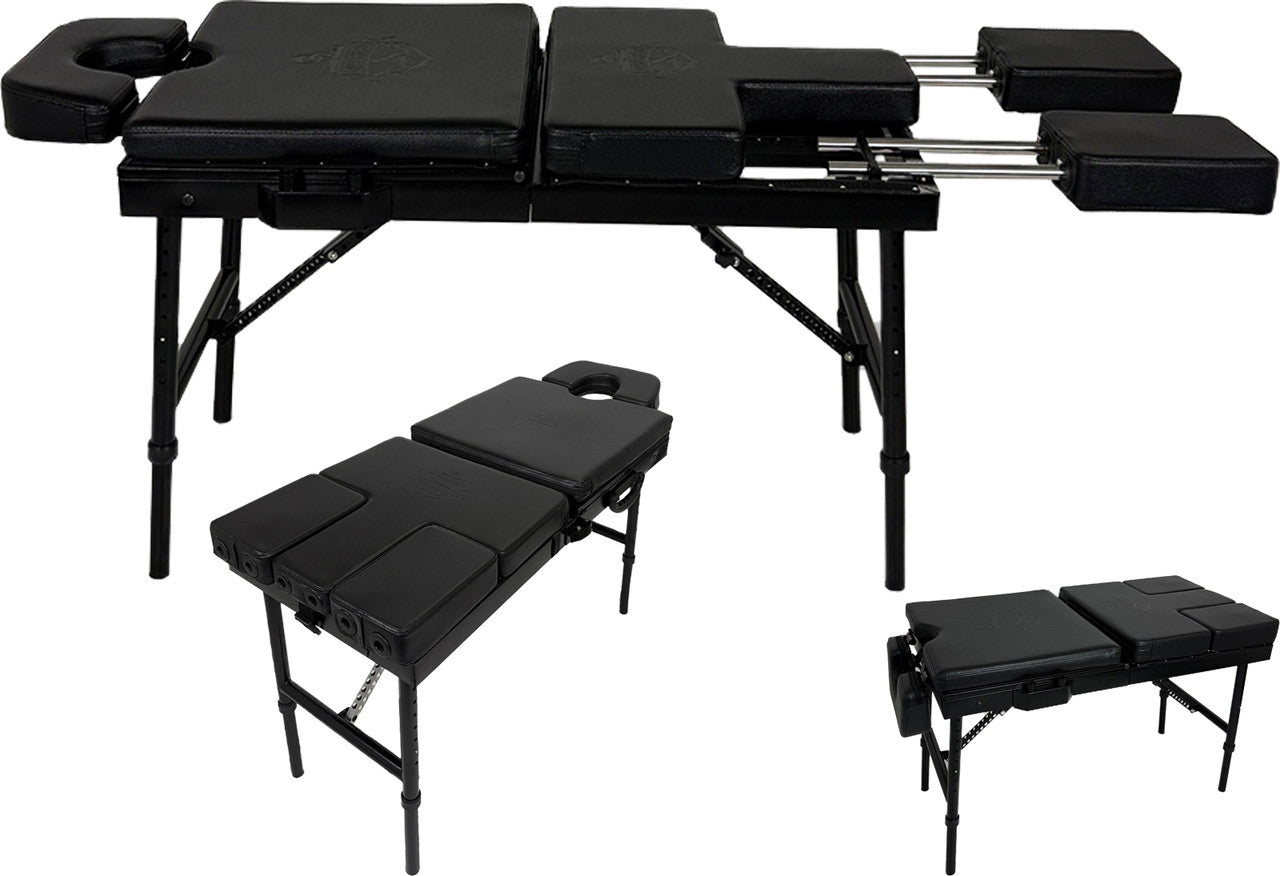 InkTable Portable Tattoo Table and Chair with Carrying Case