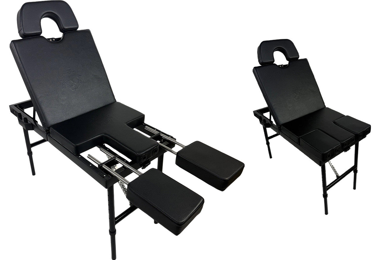 InkTable Portable Tattoo Table and Chair with Carrying Case