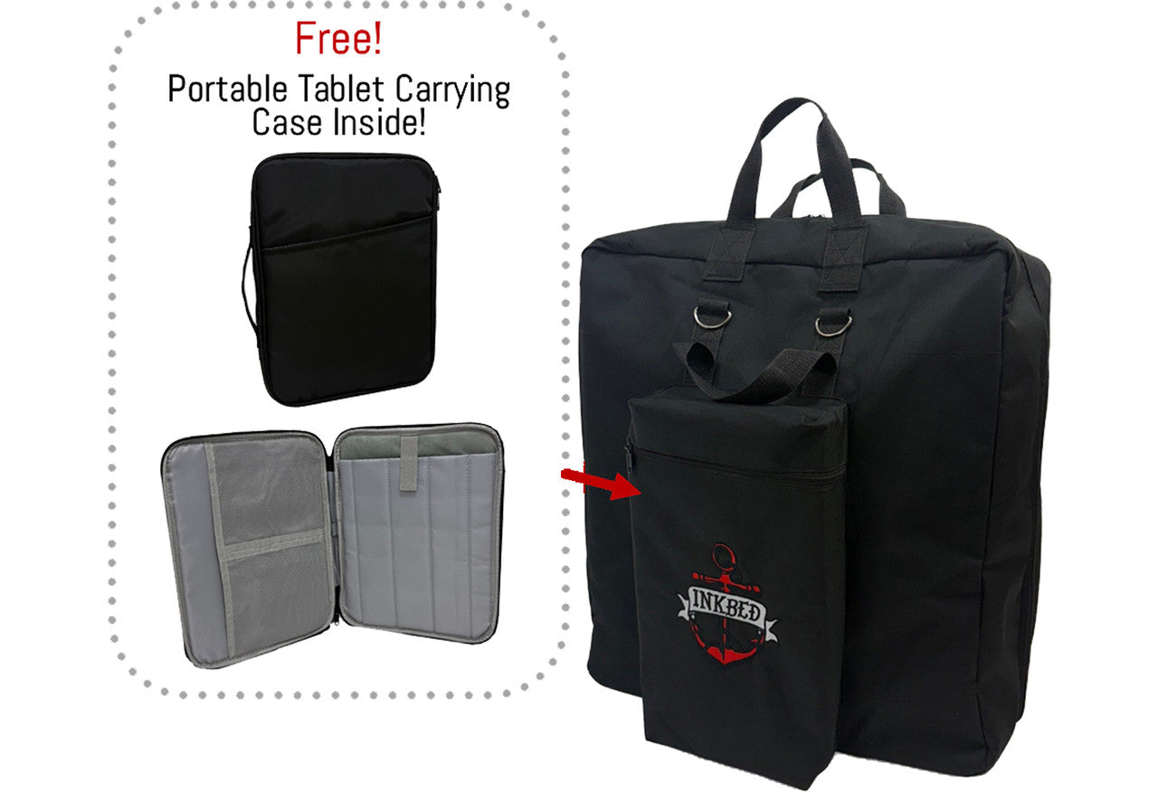 InkTable Portable Tattoo Table and Chair with Carrying Case