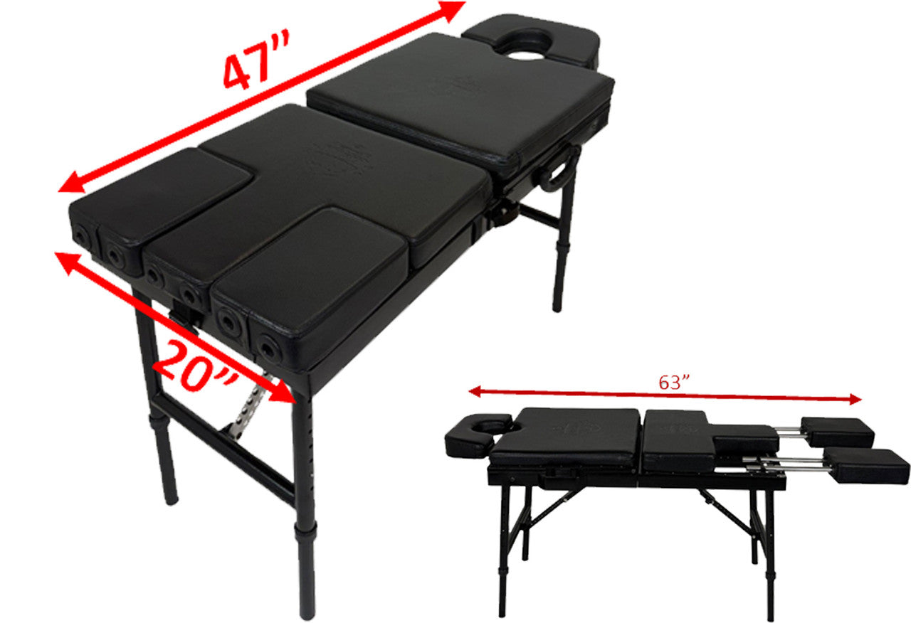 InkTable Portable Tattoo Table and Chair with Carrying Case